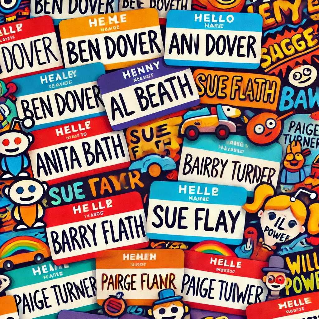 500+Funny & Famous Names Like Ben Dover (Inspired by Reddit & Quora)